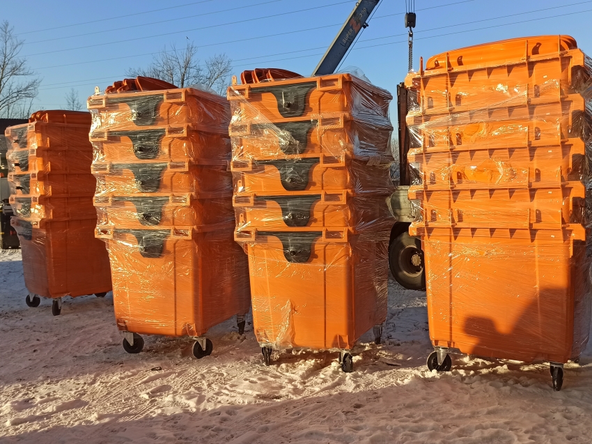 В Забайкалье поступили первые контейнеры для раздельного сбора мусора